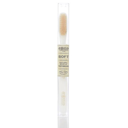 Primary Image of Natural Bristle Toothbrush - Soft Ivory, ivory handle toothbrush