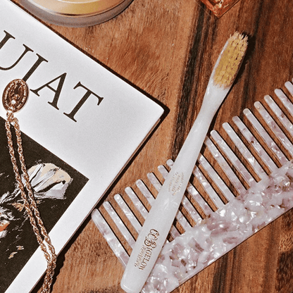 Alternate Image of Natural Bristle Toothbrush - Ivory, ivory handle toothbrush