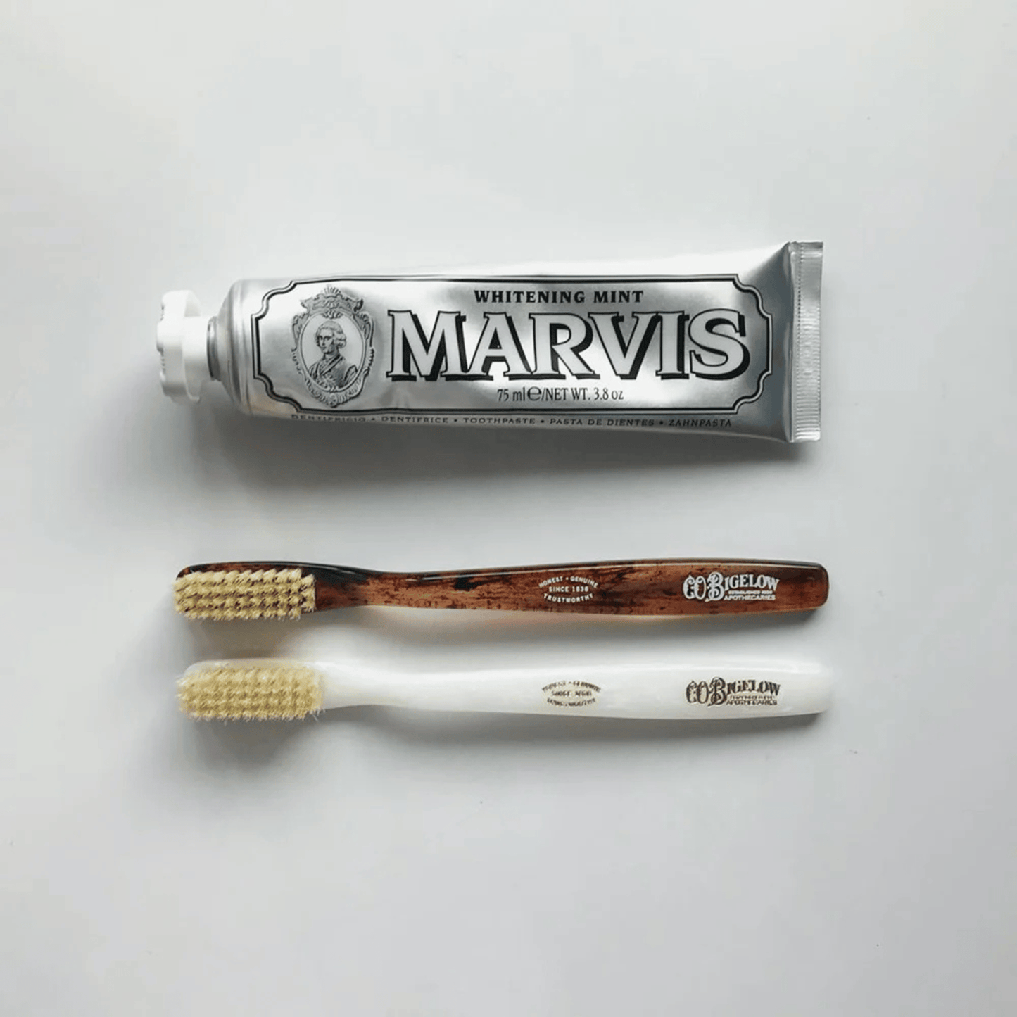 Alternate Image of Natural Bristle Toothbrush, natural bristle toothbrush