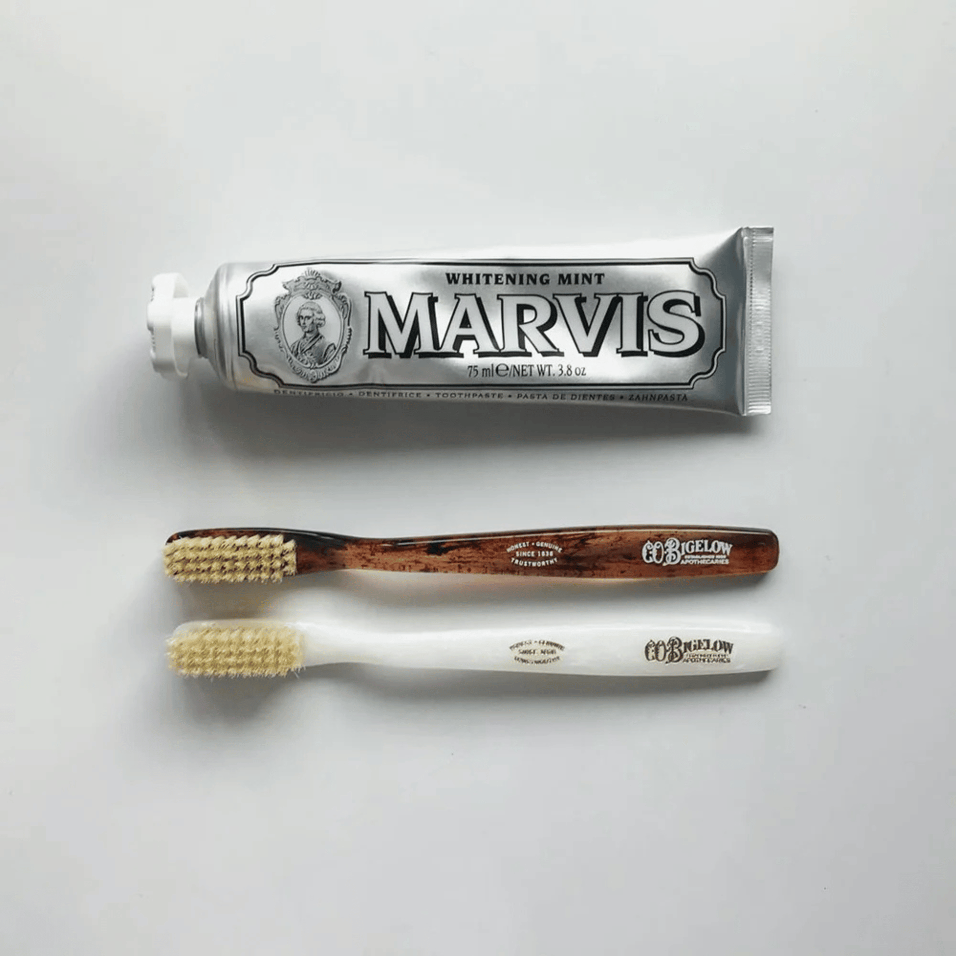 Alternate Image of Natural Bristle Toothbrush, natural bristle toothbrush