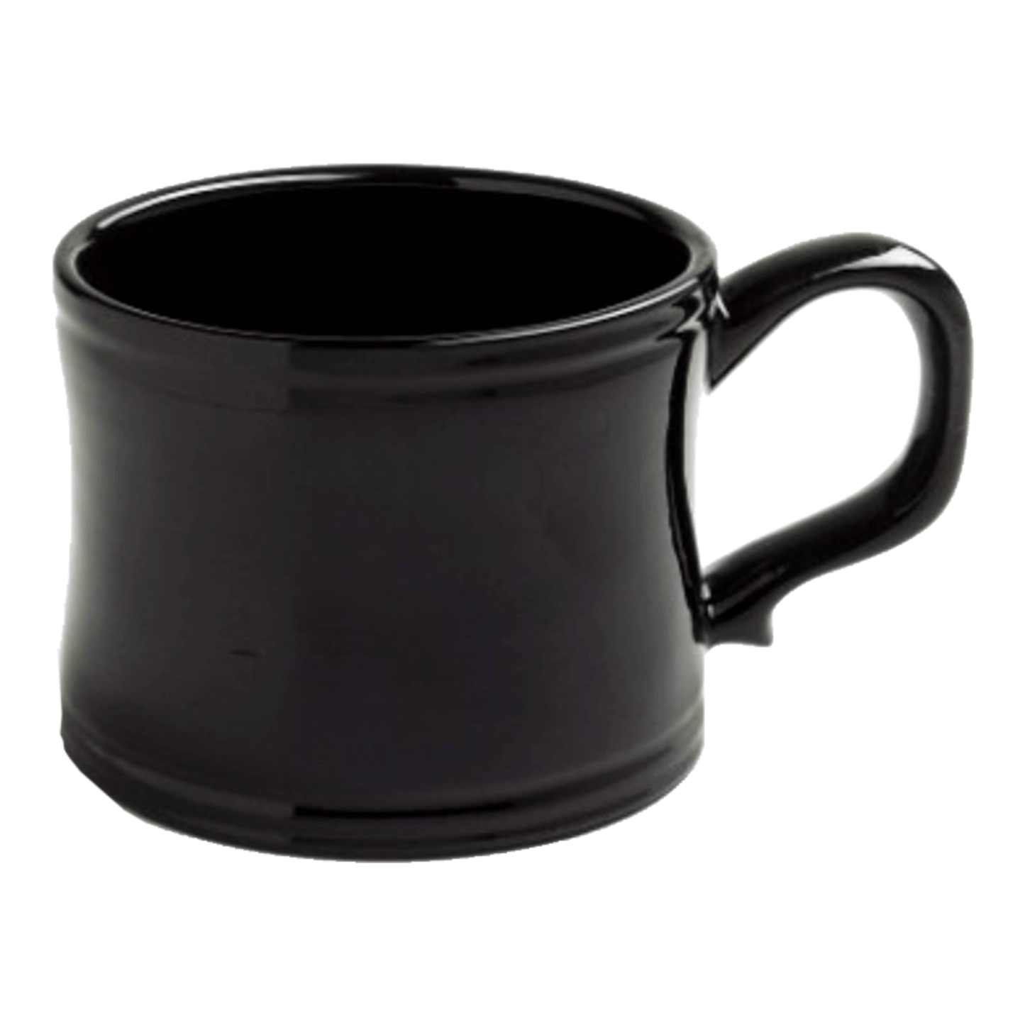 Primary Image of Black Shave Mug, black ceramic mug