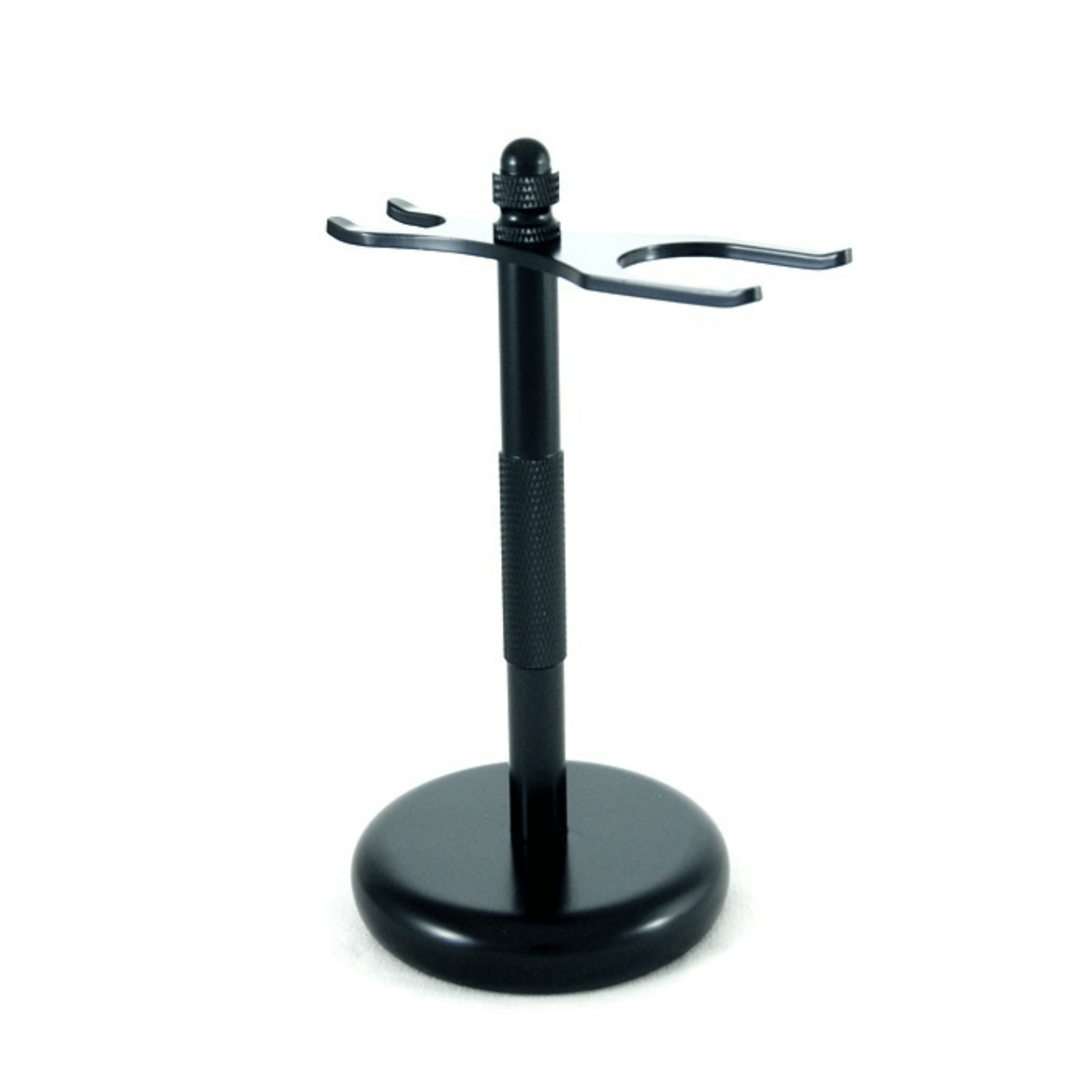Primary Image of Black Shave Stand, black razor and brush stand 