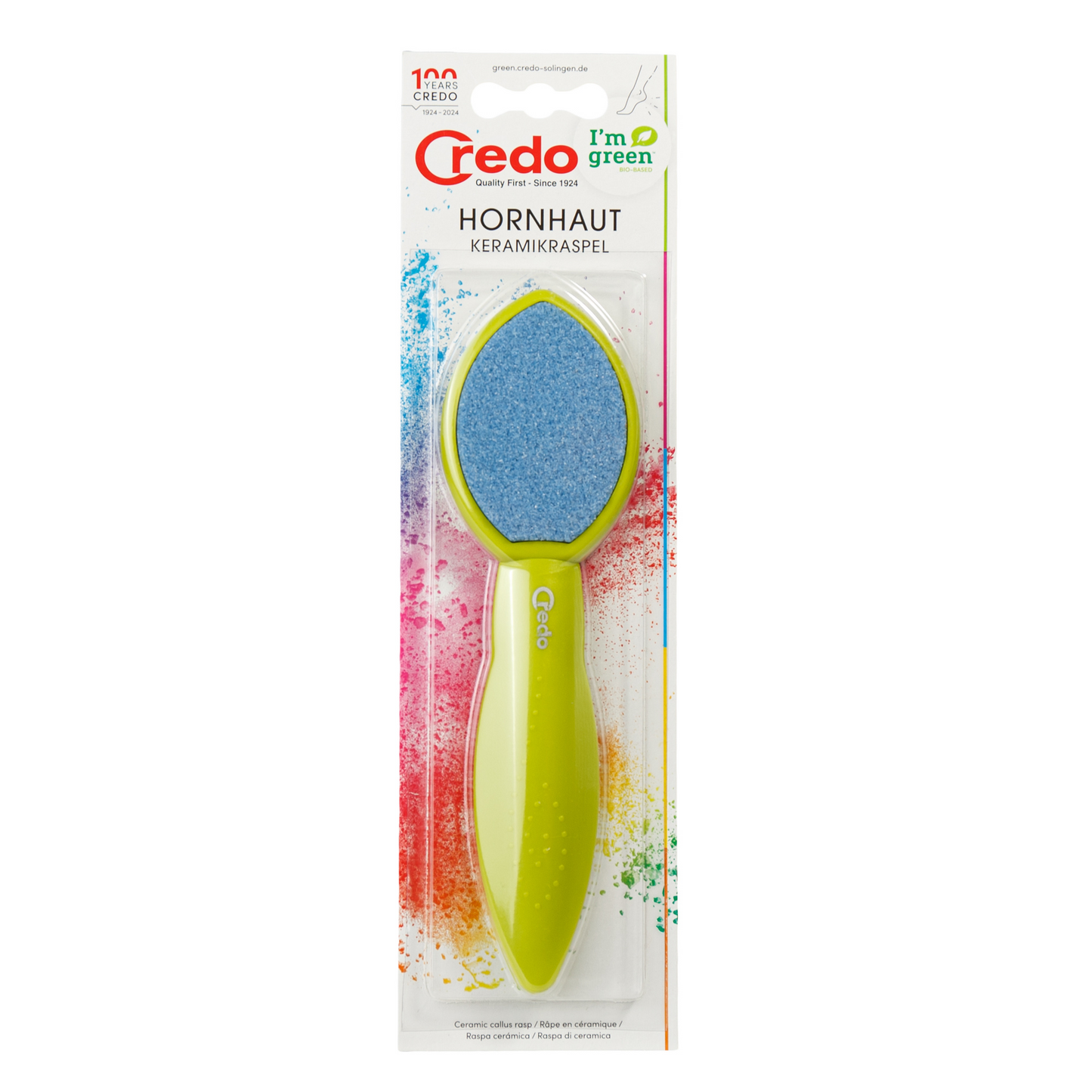 primary image of credo ceramis callus rasp green