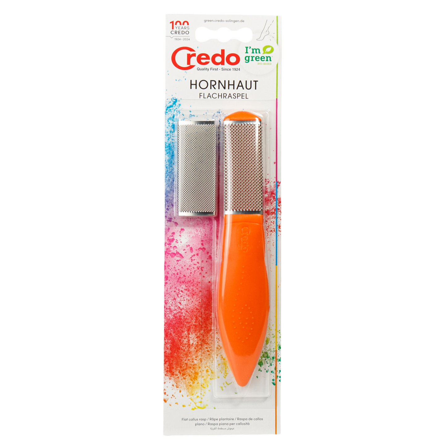 primary image of credo orange flat callus rasp
