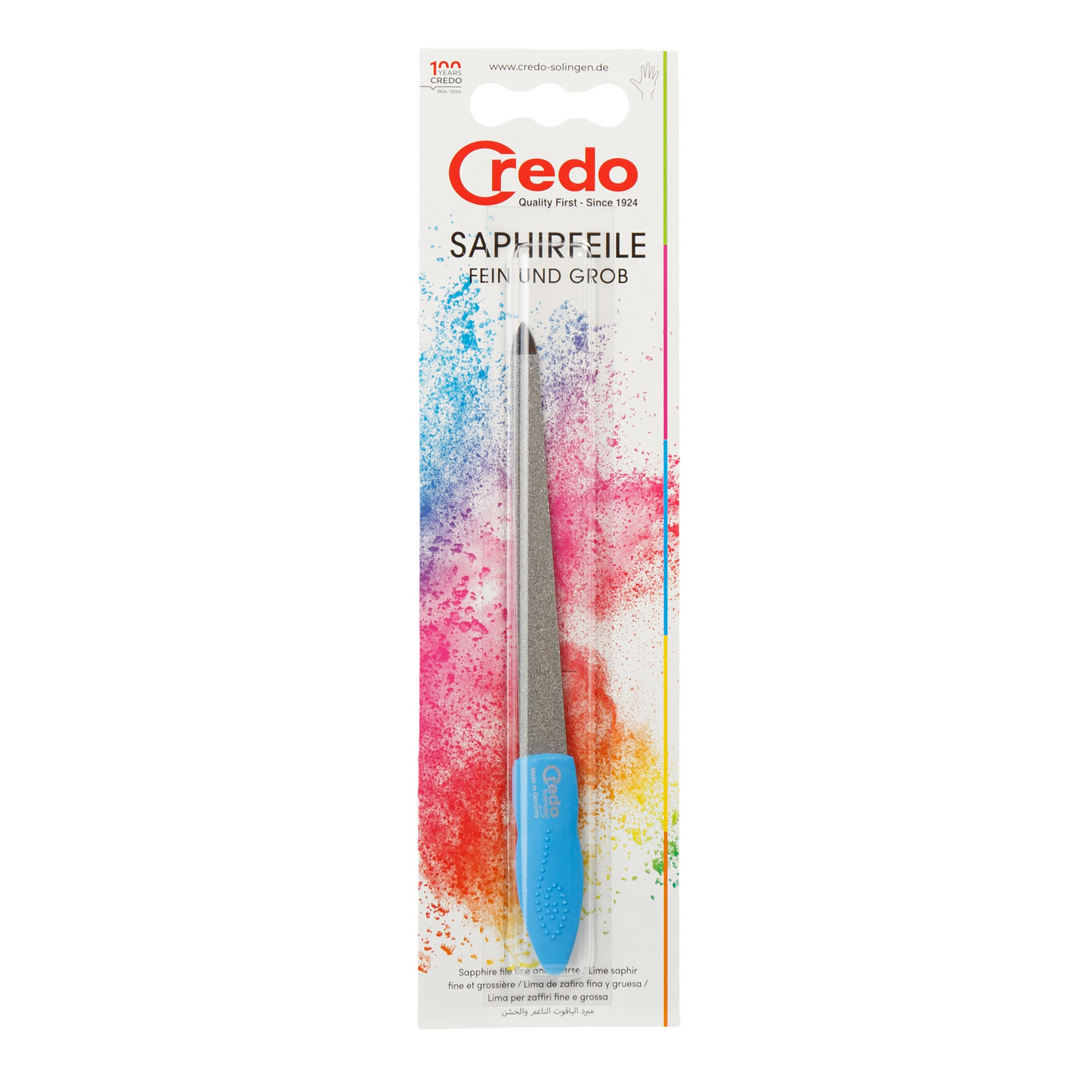 primary image of credo sapphire blue 6 inch nail file