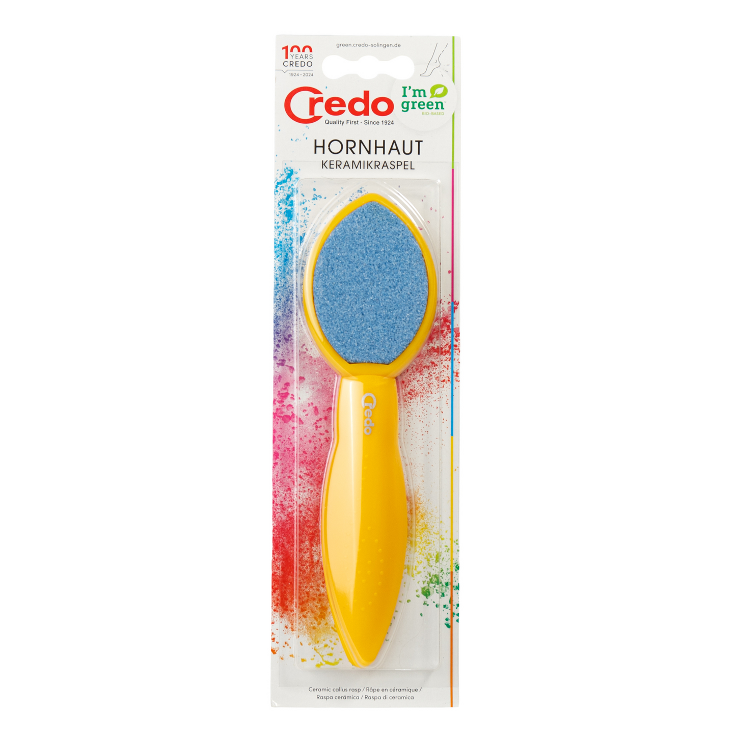 Credo Yellow Pop Art Ceramic Callus Rasp  #10081214