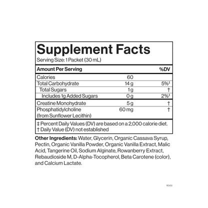 Alternate Image of Liposomal Advanced Creatine, INCI list