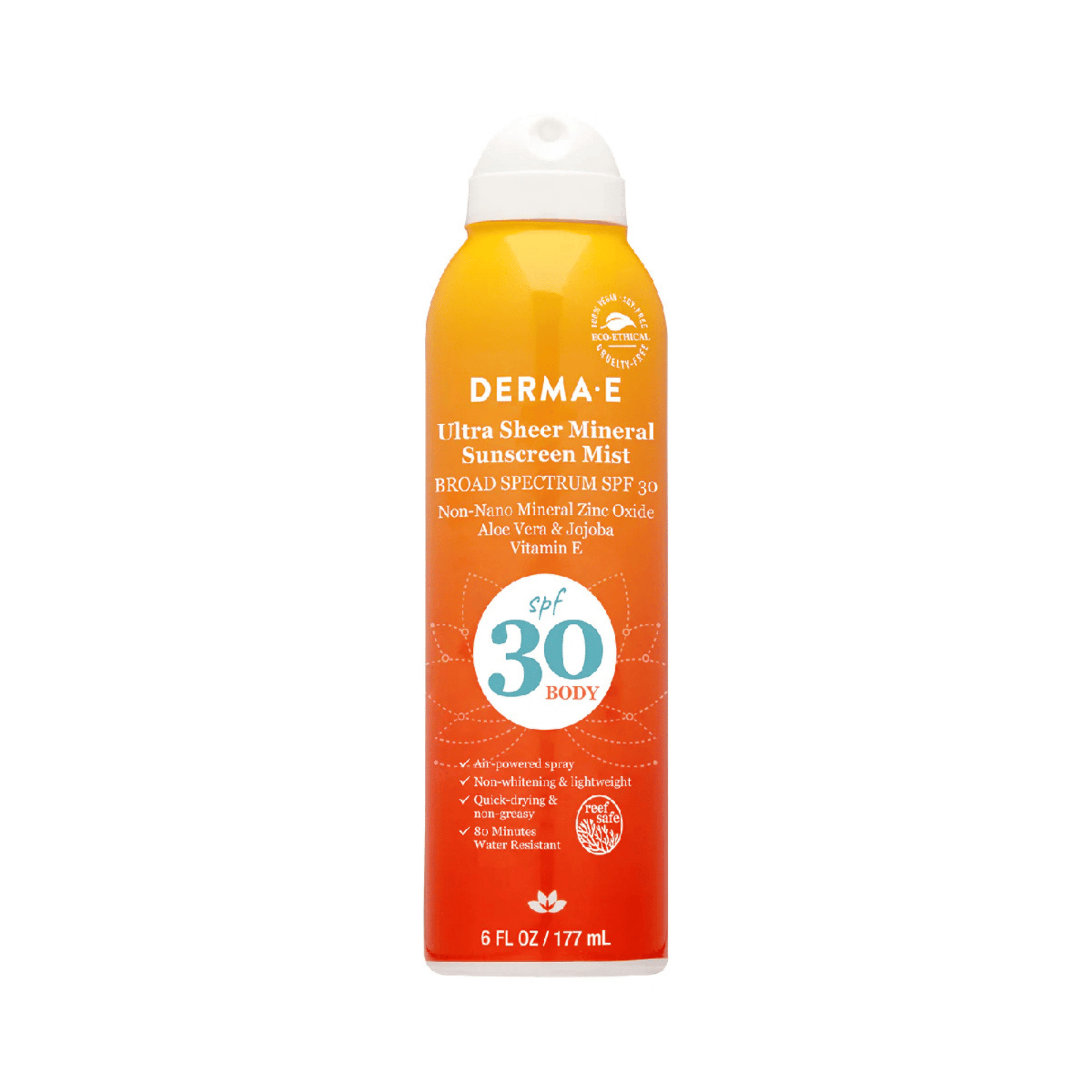 Primary Image of Ultra Sheer SPF 30 Mineral Sunscreen Mist, yellow and orange spf mist