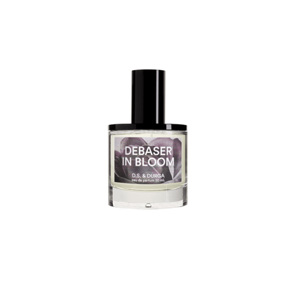 Primary Image of Debaser in Bloom EDP, perfume bottle with floral label