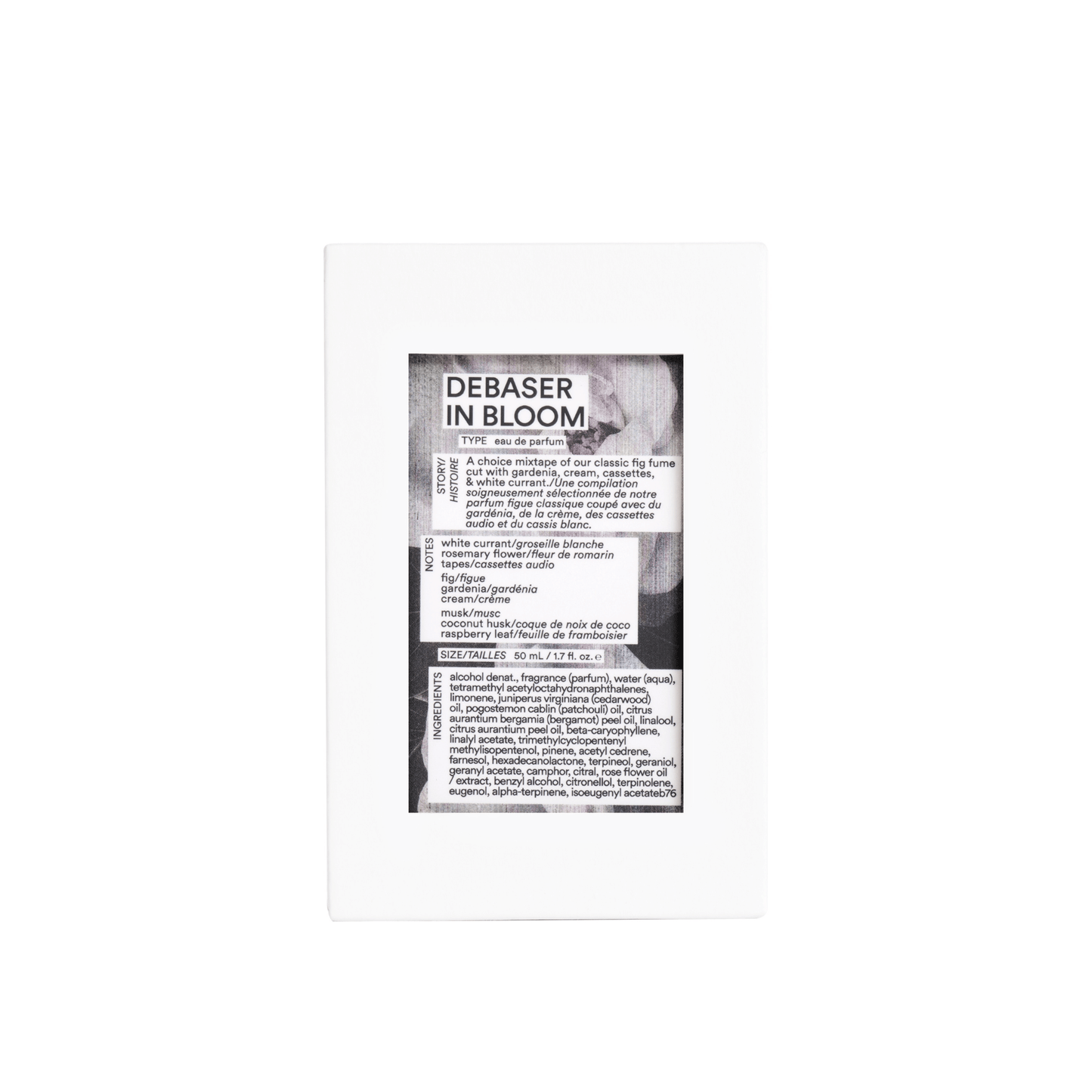 Alternate Image of Debaser in Bloom EDP, perfume bottle box with floral label 