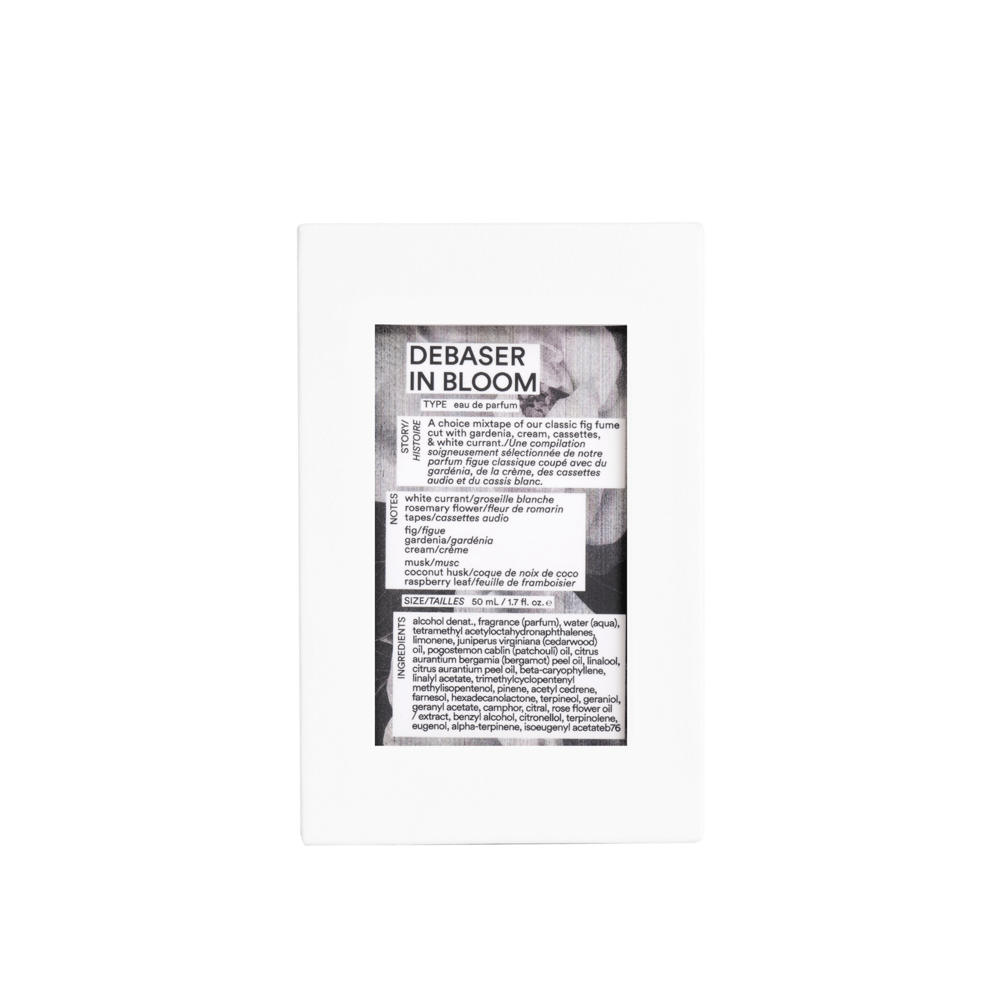 Alternate Image of Debaser in Bloom EDP, perfume bottle box with floral label 