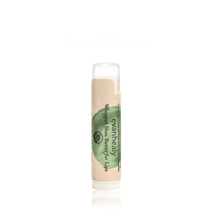 Primary Image of Whipped Shea Butter Lip Balm, lip balm tube with green and beige label