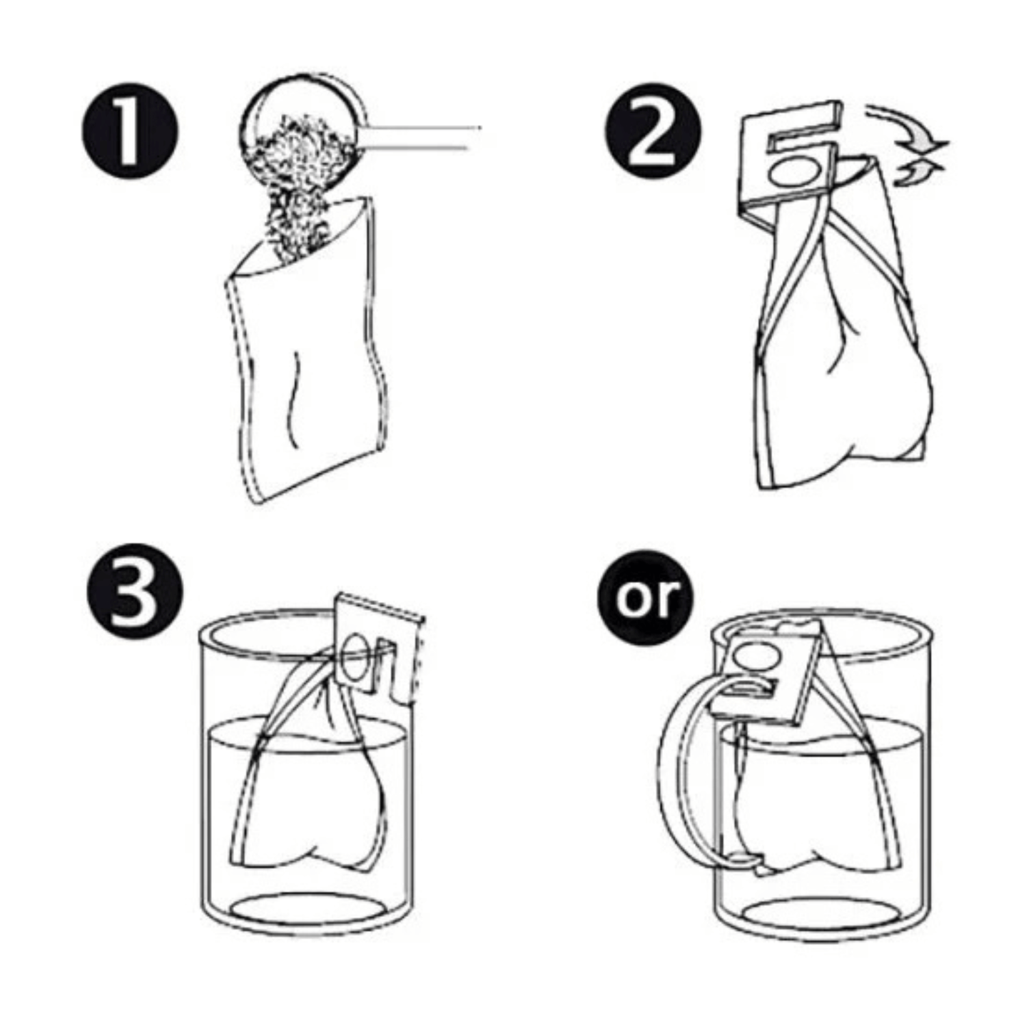 Alternate Image of Tea Clip Filter Holders,  directions