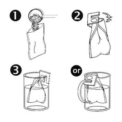 Alternate Image of Tea Clip Filter Holders,  directions