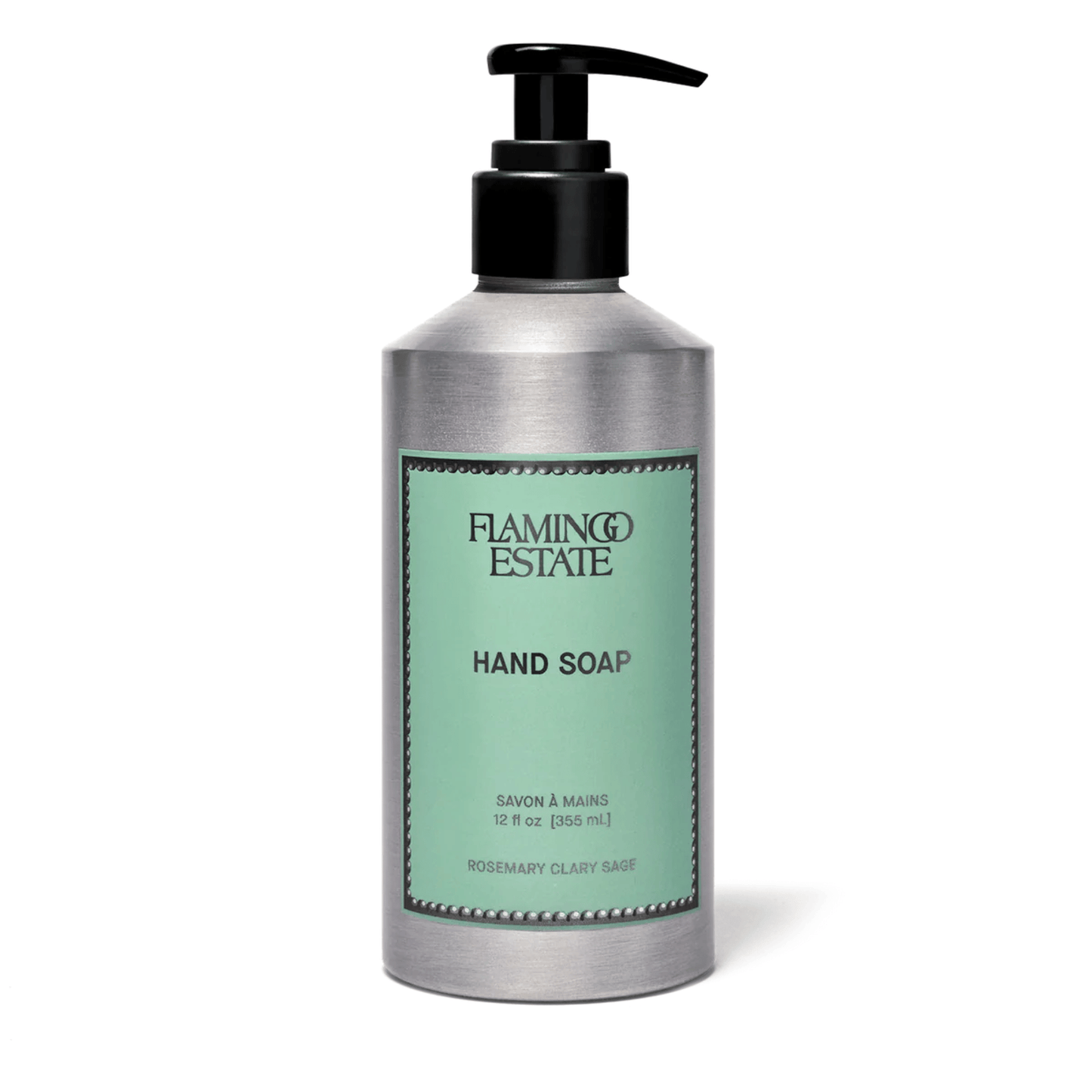 Primary Image of Rosemary Clary Sage Hand Soap, aluminum hand soap bottle with pump