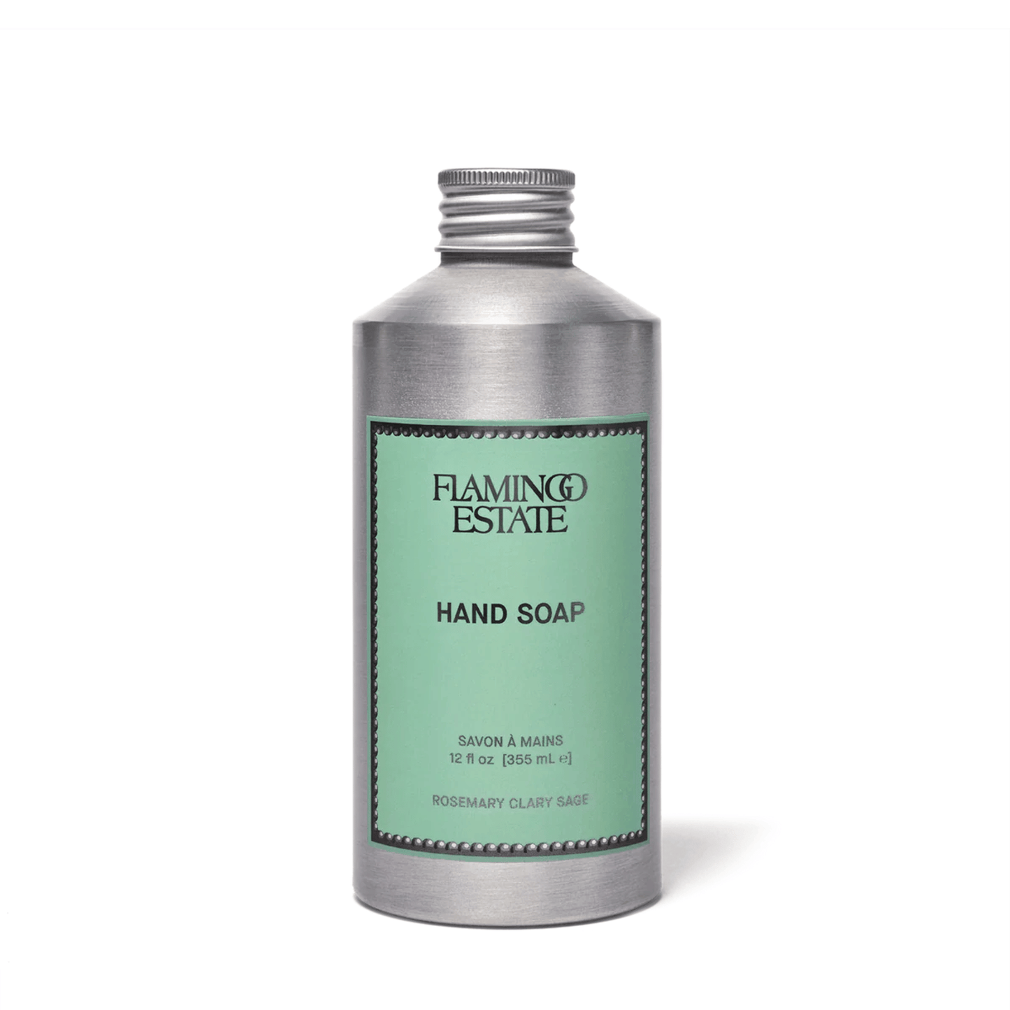 Alternate Image of Rosemary Clary Sage Hand Soap, aluminum hand soap bottle