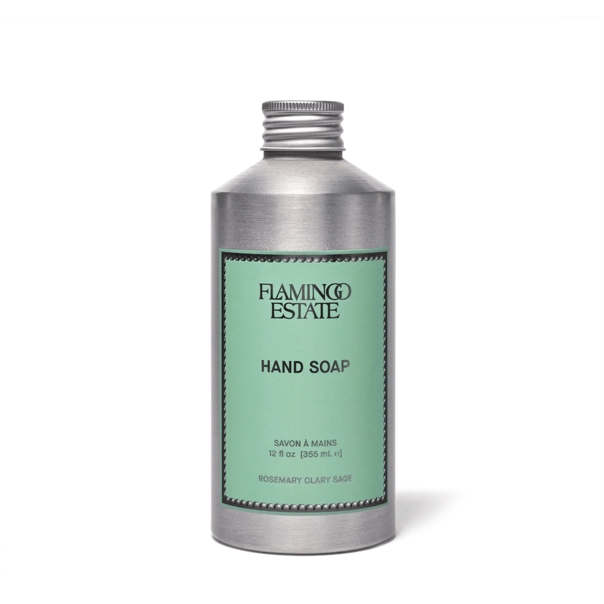 Alternate Image of Rosemary Clary Sage Hand Soap, aluminum hand soap bottle