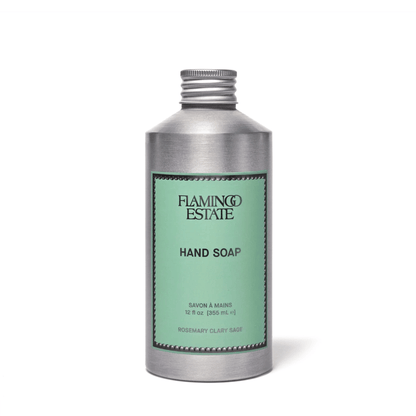 Alternate Image of Rosemary Clary Sage Hand Soap, aluminum hand soap bottle