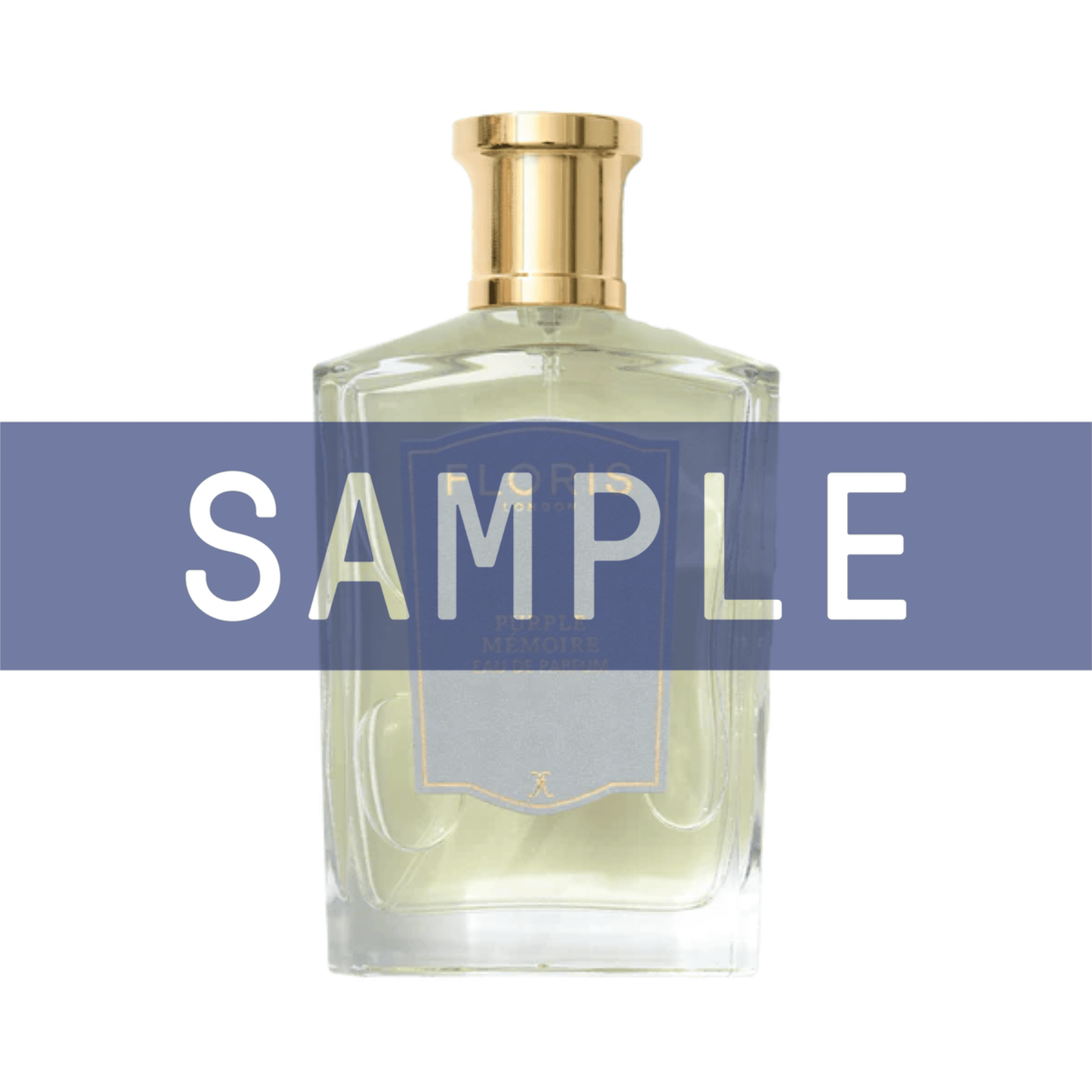 Primary Image of Sample - Purple Memoire EDP, perfume bottle with gold cap 