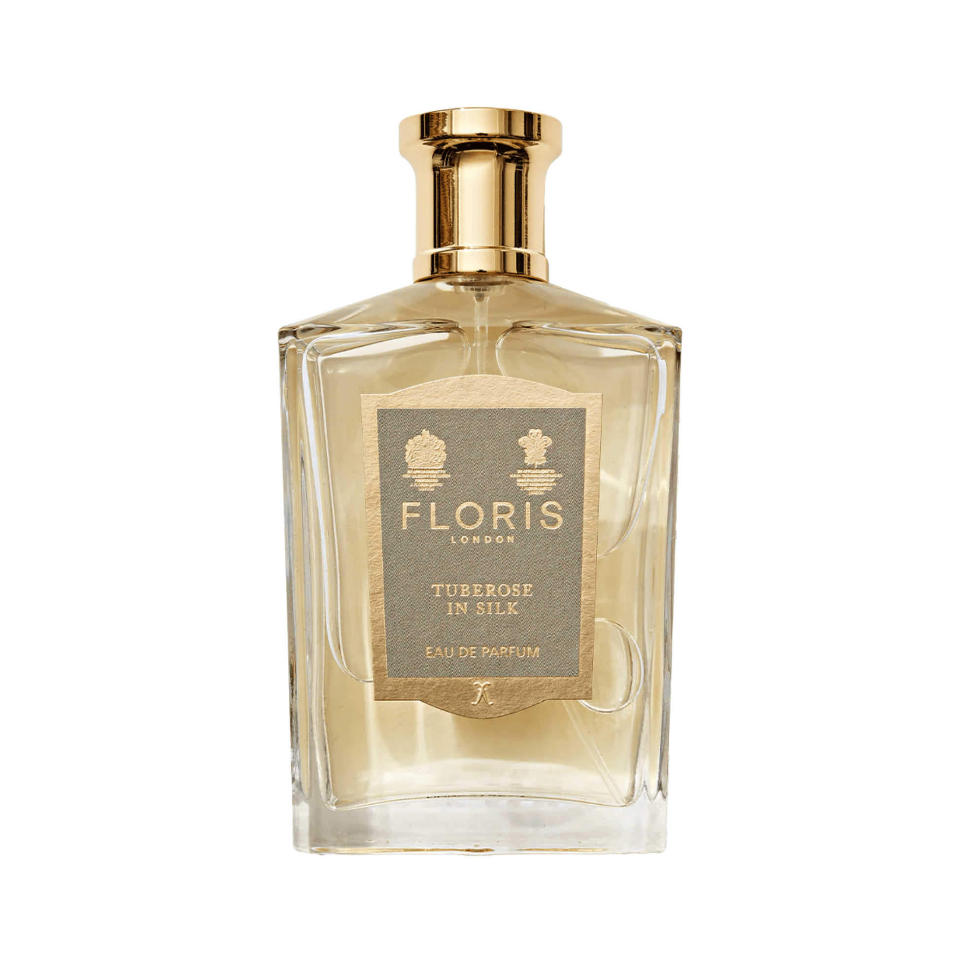 Primary Image of Tuberose In Silk EDP, perfume bottle with gold cap