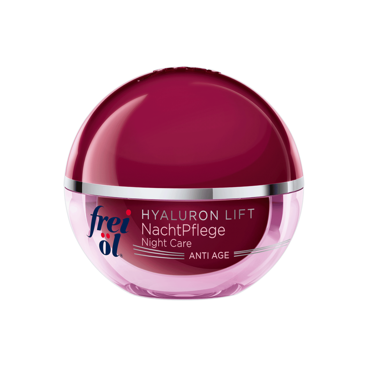 Primary Image of Anti-Age Hyaluron Lift Night Care, pink round cream jar