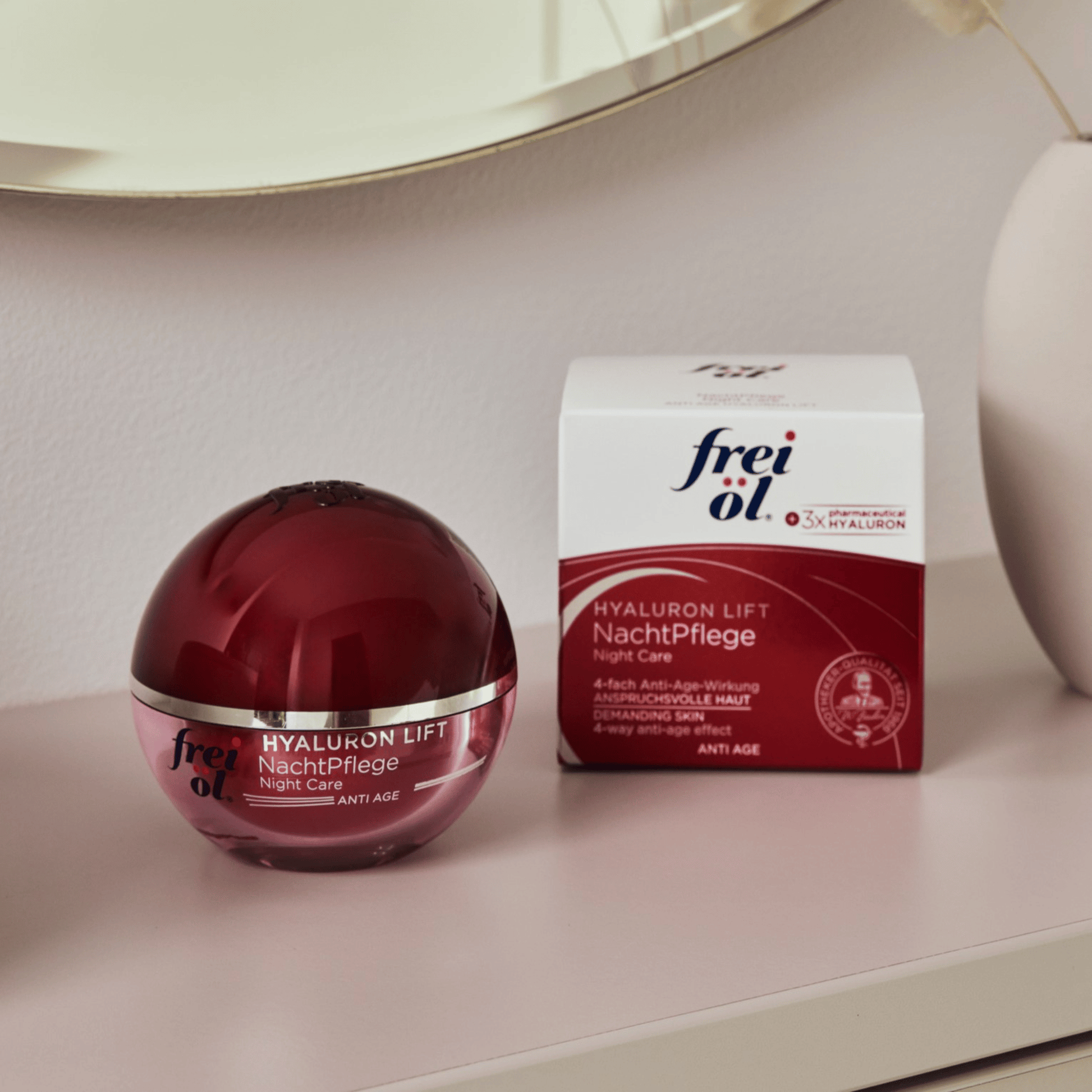 Alternate Image of Anti-Age Hyaluron Lift Night Care, pink round cream jar