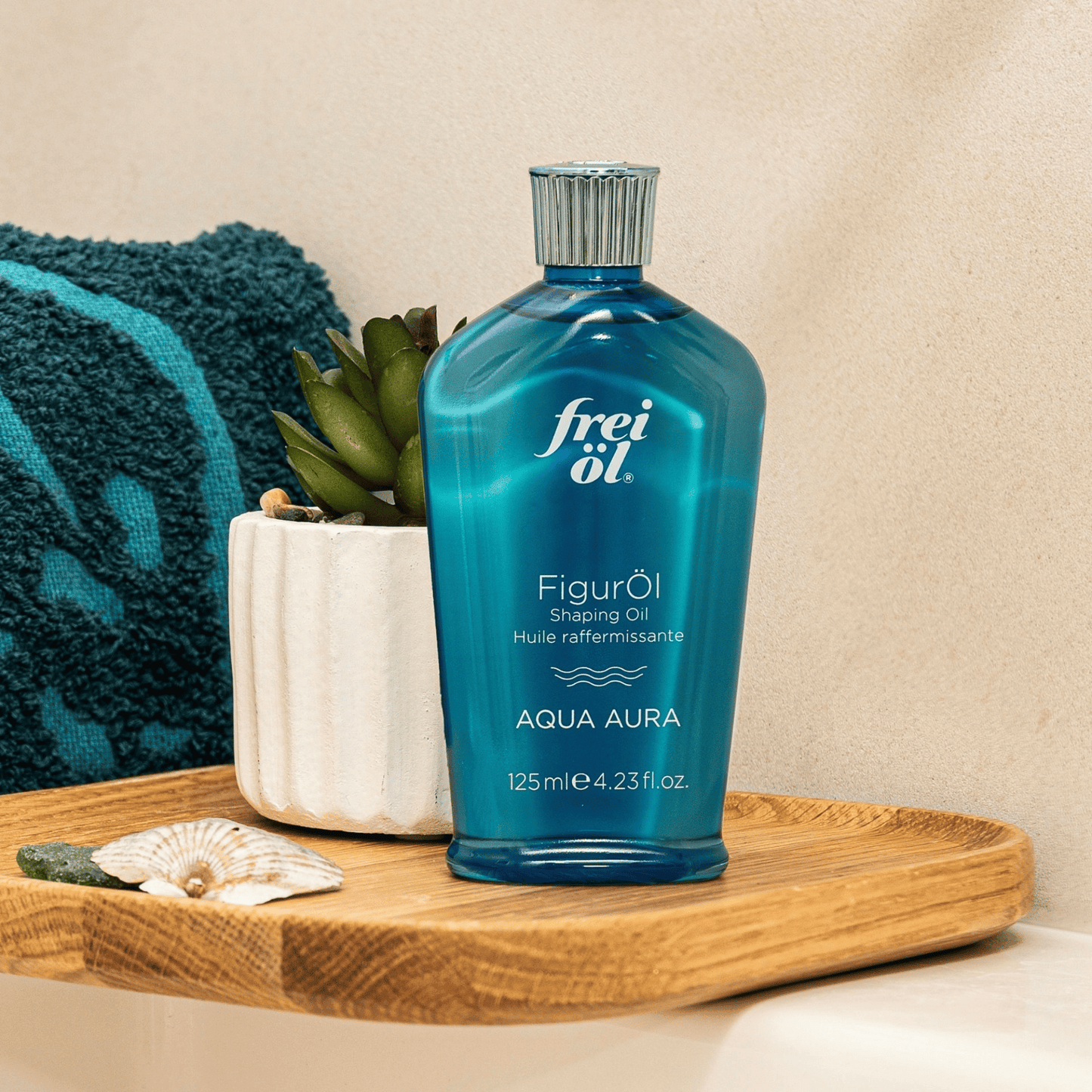 Alternate Image of Shaping Oil Aqua Aura, blue oil bottle