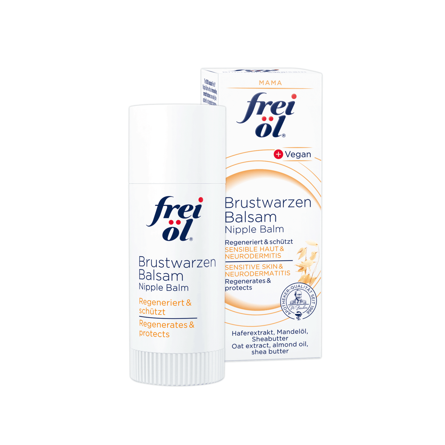 Alternate Image of Nipple Balm, white twist up tube and box