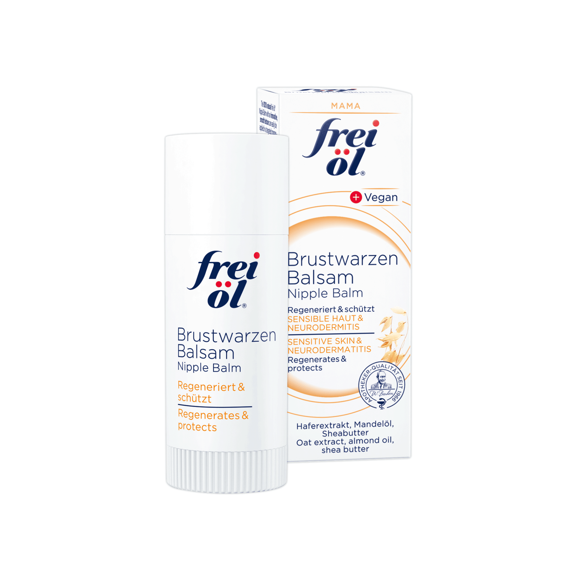 Alternate Image of Nipple Balm, white twist up tube and box