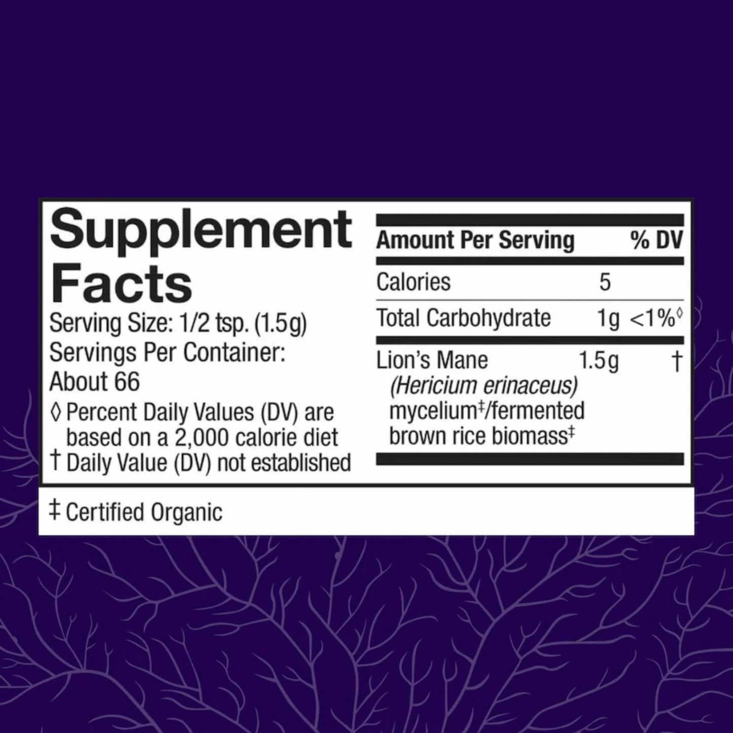 Alternate image of host defense lion's mane powder