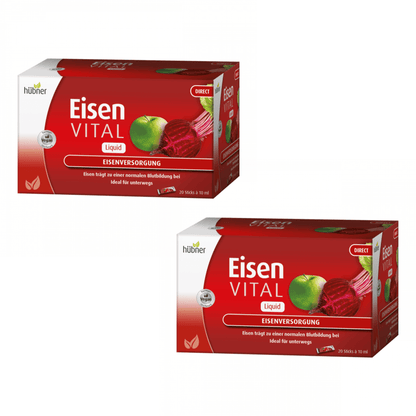 Primary Image of Iron Vital Liquid Direct (40 x 10 ml), red and white box