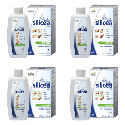 Primary Image of Original Silicea Gel 4 Pack, whit and blue bottle and box