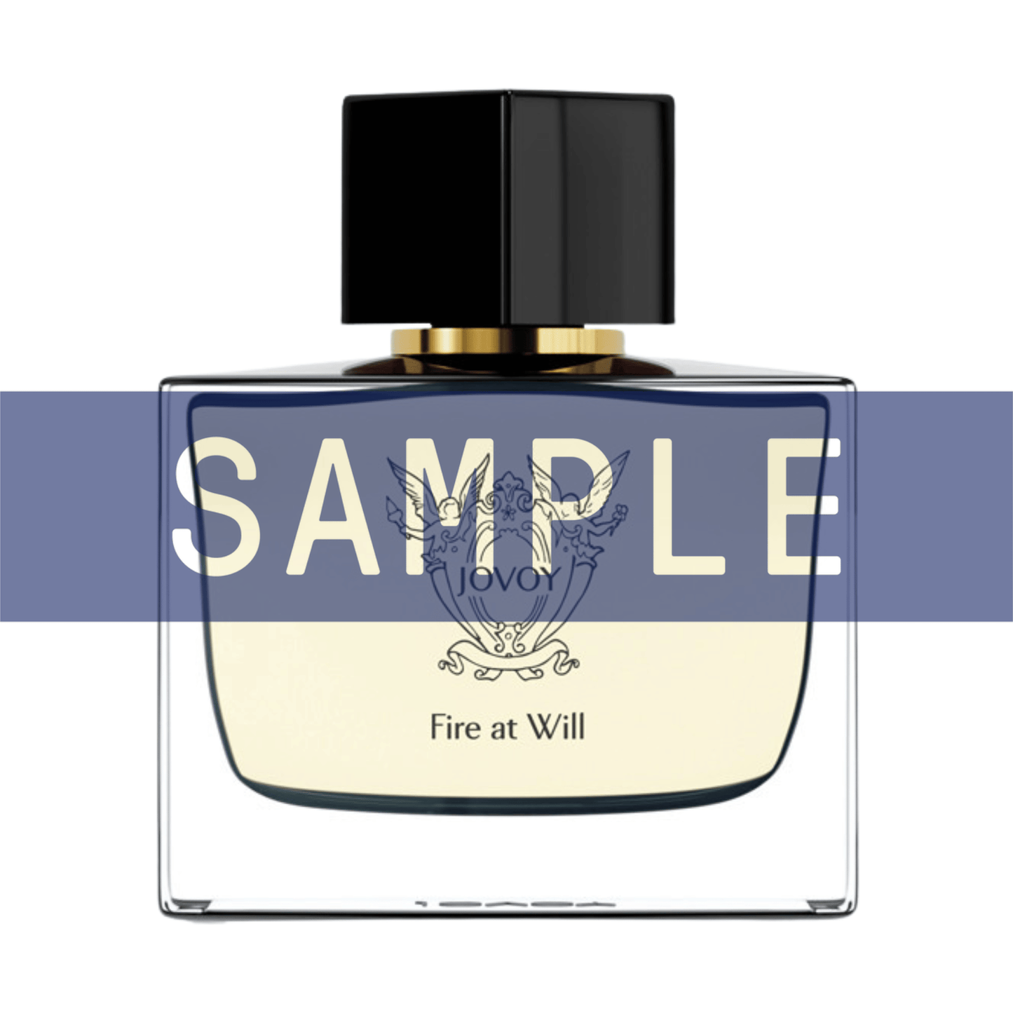 Primary Image of Sample - Fire at Will EDP, Sample over a perfume bottle