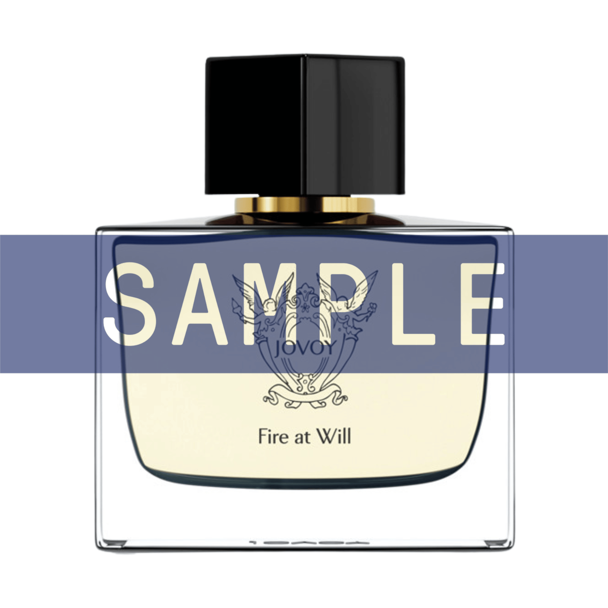 Primary Image of Sample - Fire at Will EDP, Sample over a perfume bottle