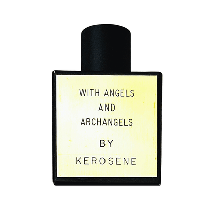 Primary Image of With Angels and Archangels EDP, black perfume bottle with gold label