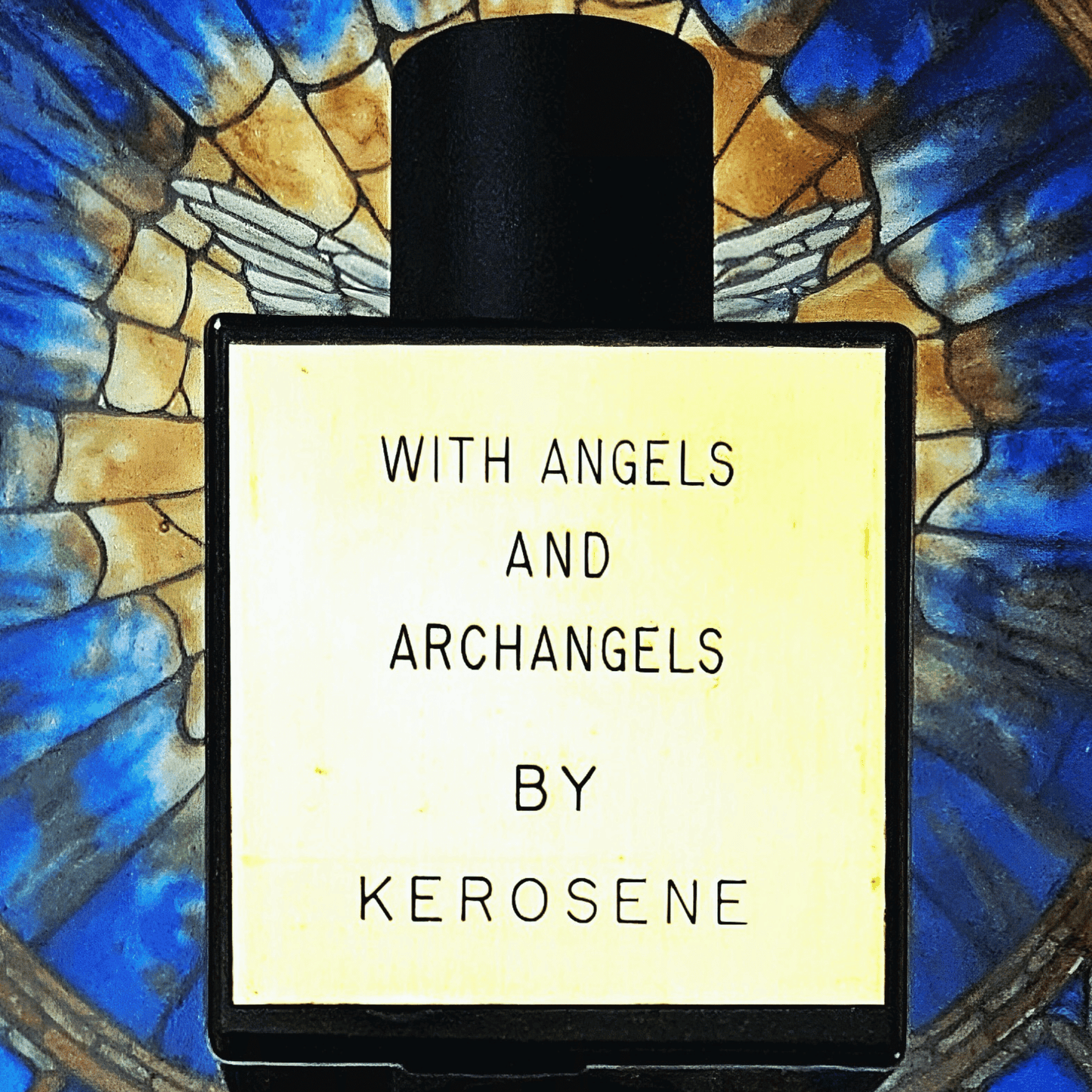 Alternate Image of With Angels and Archangels EDP, black perfume bottle with gold label
