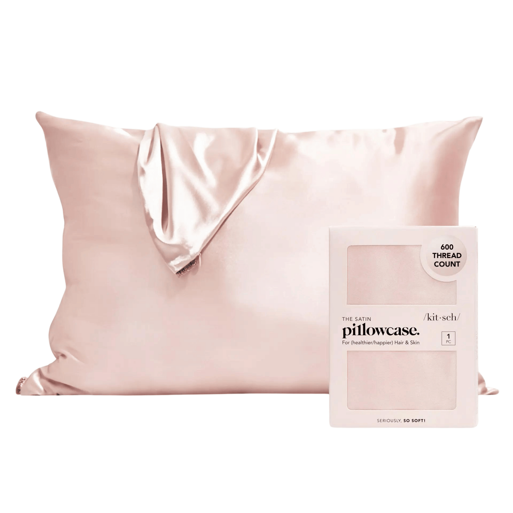 Alternate Image of Blush Satin Pillowcase