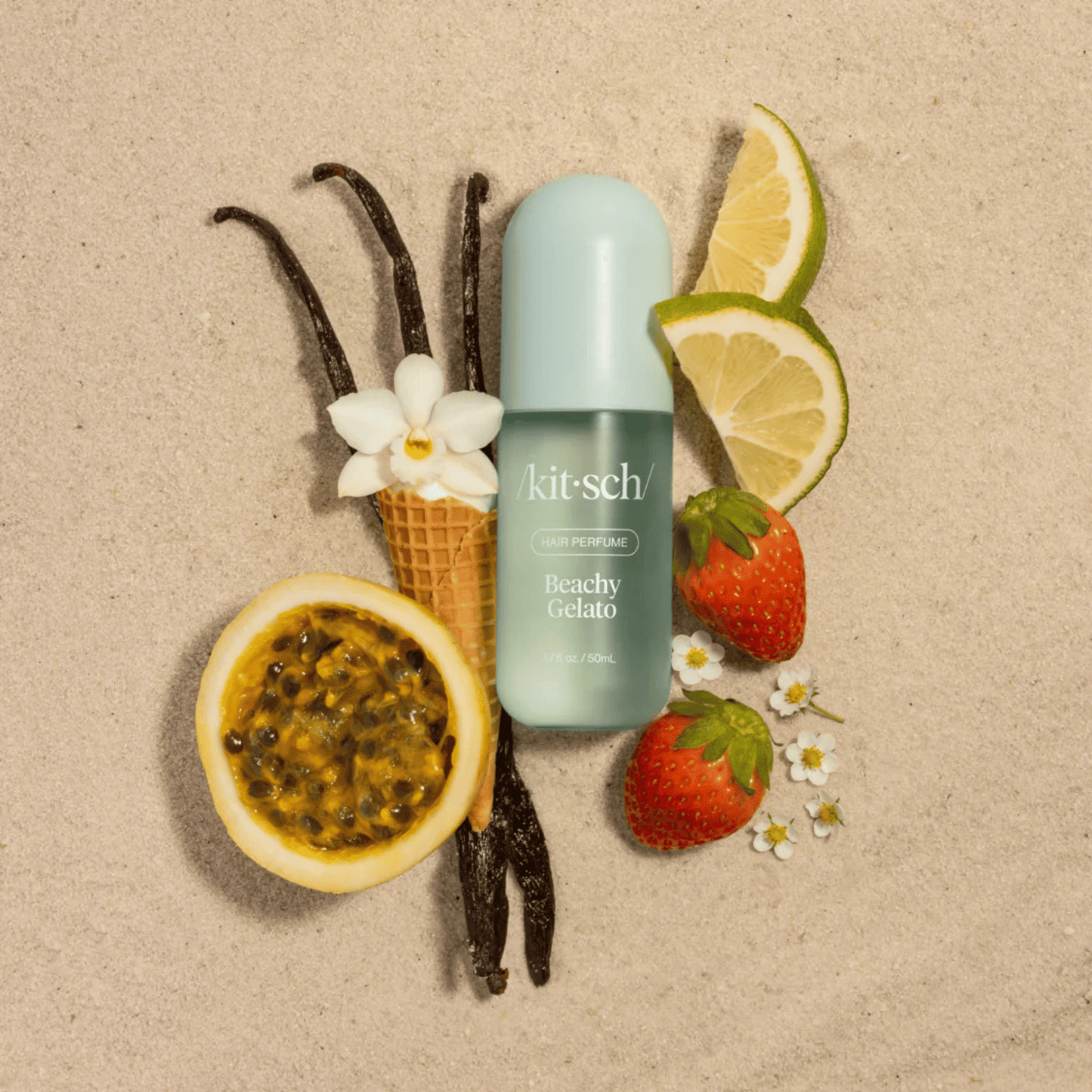 Alternate Image of Beachy Gelato Hair Perfume, light blue mist bottle