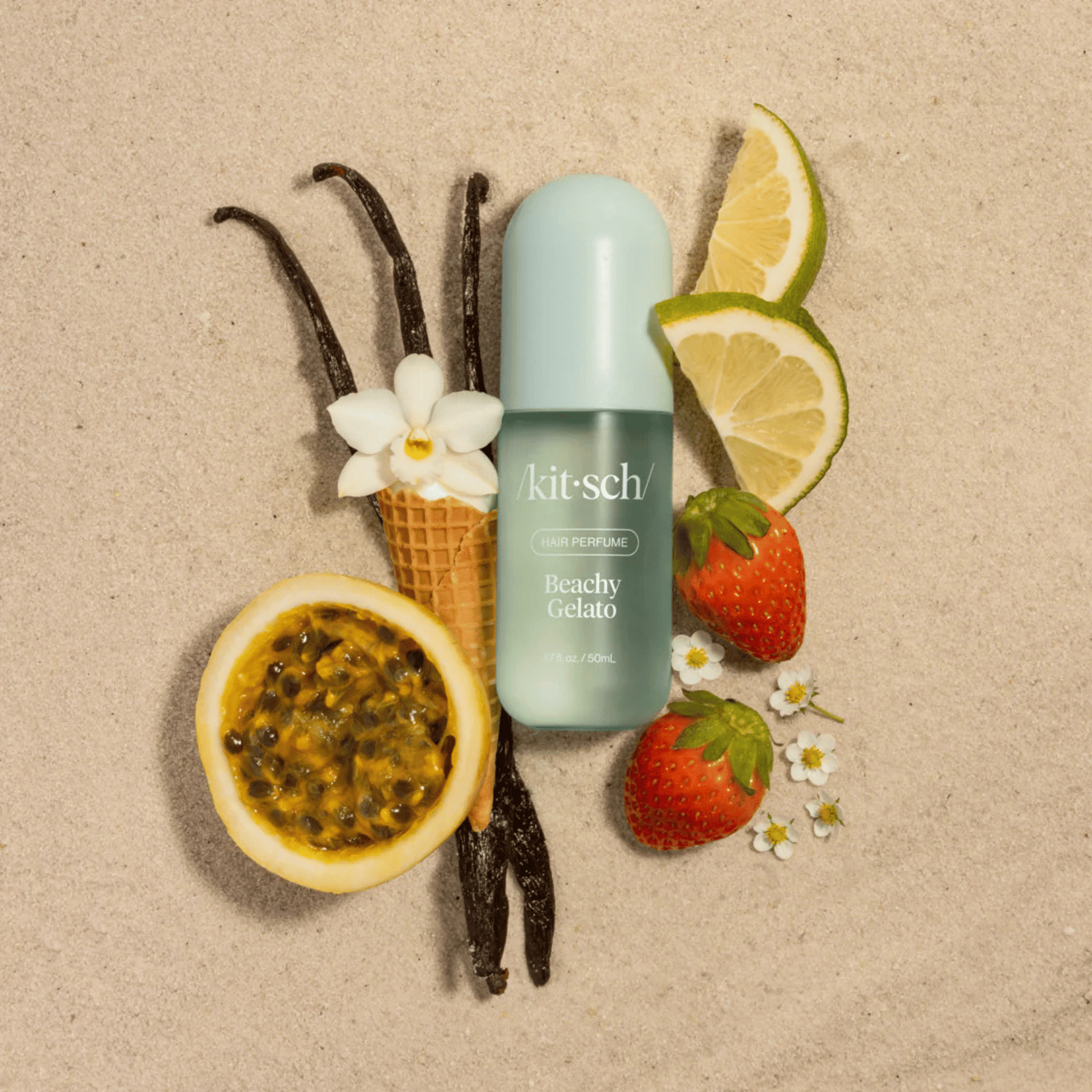 Alternate Image of Beachy Gelato Hair Perfume, light blue mist bottle