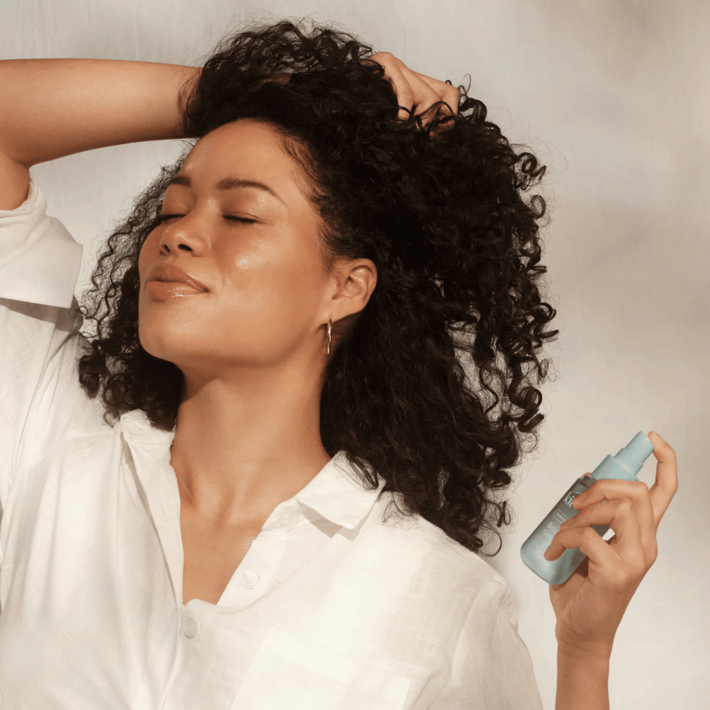 Alternate Image of Beachy Gelato Hair Perfume, light blue mist bottle