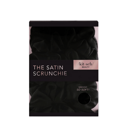 Primary Image of Black Satin Scrunchies