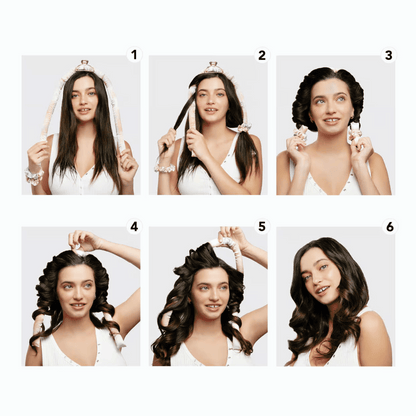 Alternate Image of Charcoal Satin Heatless Curling Set