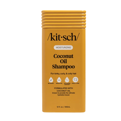 Primary Image of Moisturizing Coconut Oil Shampoo, orange shampoo bottle