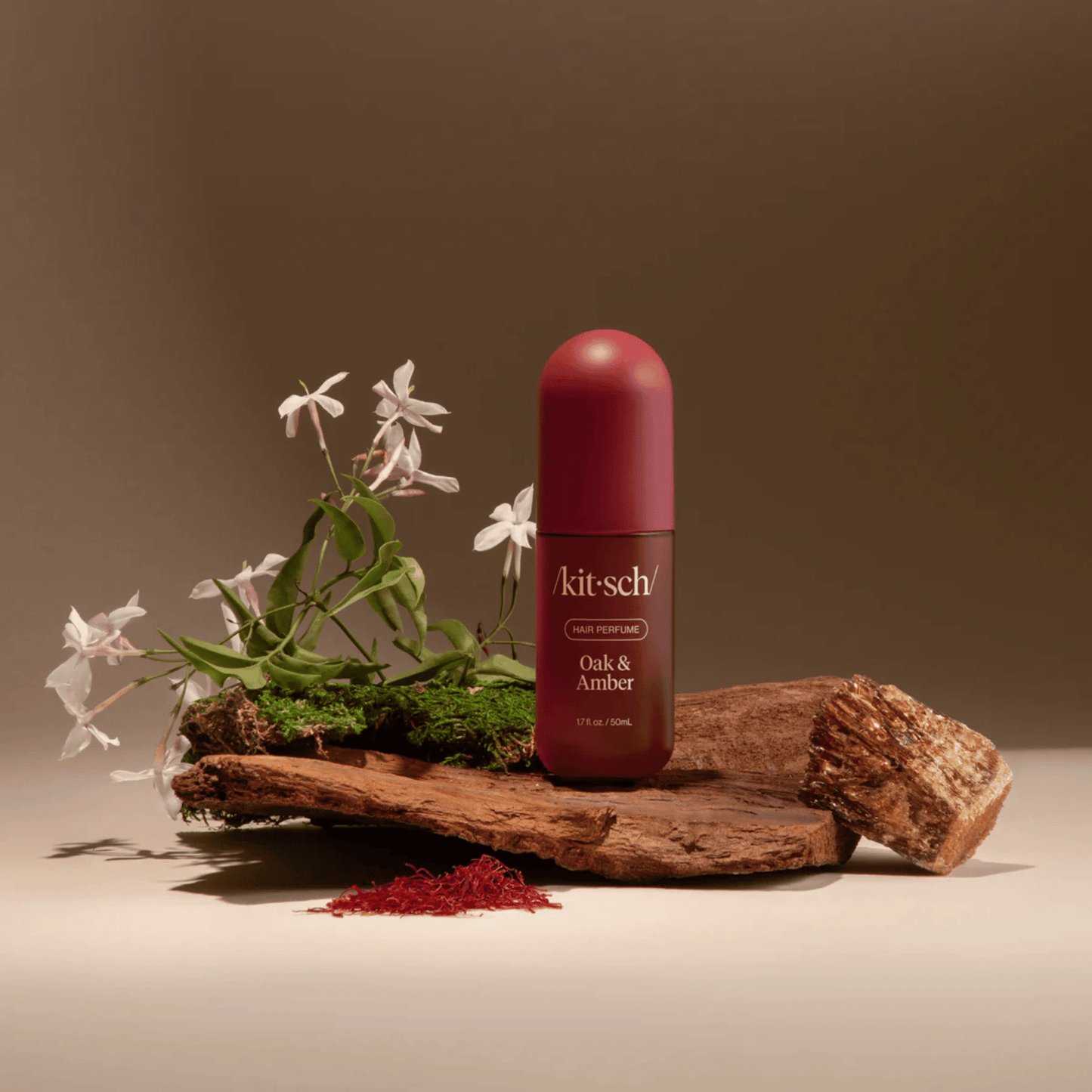Alternate Image of Oak & Amber Hair Perfume, red mist bottle