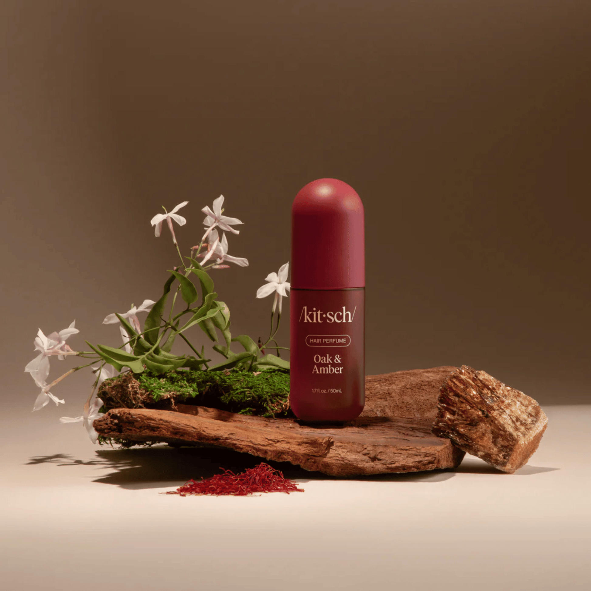 Alternate Image of Oak & Amber Hair Perfume, red mist bottle