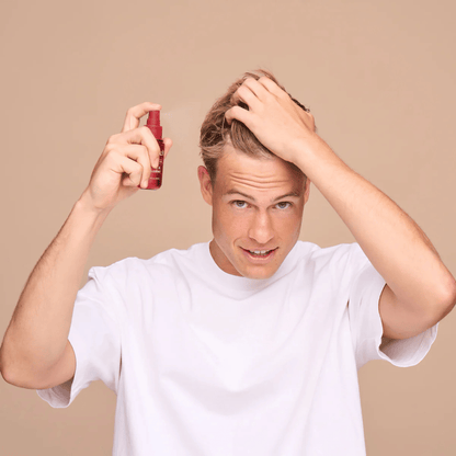 Alternate Image of Oak & Amber Hair Perfume, red mist bottle