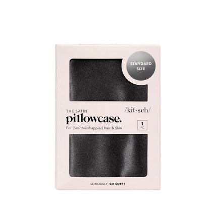 Primary Image of Charcoal Satin Pillowcase