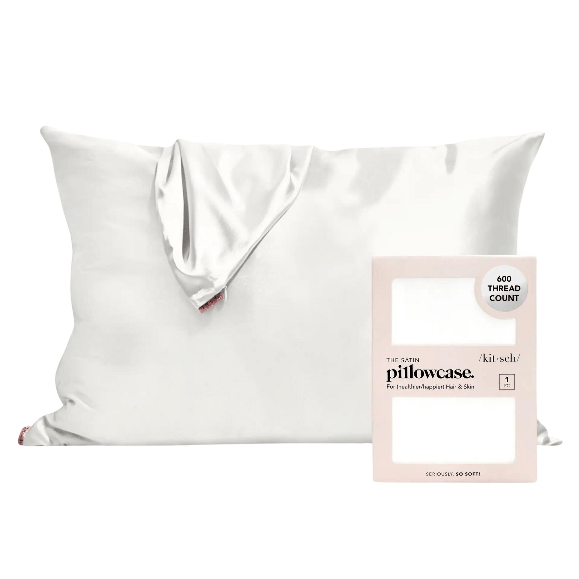 Alternate Image of Ivory Satin Pillowcase