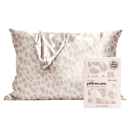 Alternate Image of Leopard Satin Pillowcase