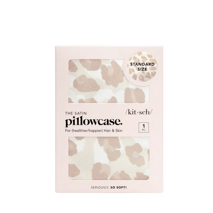 Primary Image of Leopard Satin Pillowcase